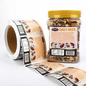ฉลากถั่ว Nut LOGO Daily Nuts รูปทรงสี่เหลี่ยมผืนผ้า กันน้ำ ทนความร้อน กระดาษพิมพ์ออฟเซ็ตแบบมีกาวในตัว บรรจุภัณฑ์อาหารที่ทนทาน - Product Image 5