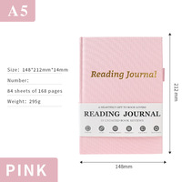 Carnet de lecture personnalisé, journal de lecture, carnet de notes avec couverture en tissu, planificateur de lecture pour étudiants, vente en gros