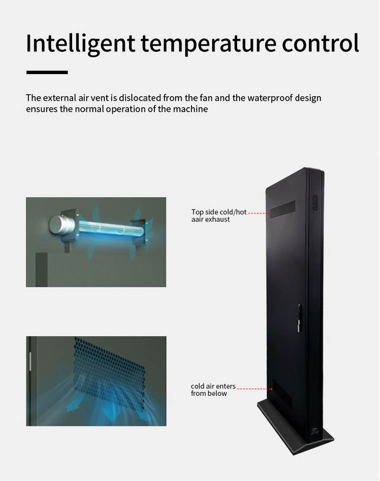 55 65inch Waterproof Ip65 Outdoor Totem Kiosk Digital Signage Lcd ...