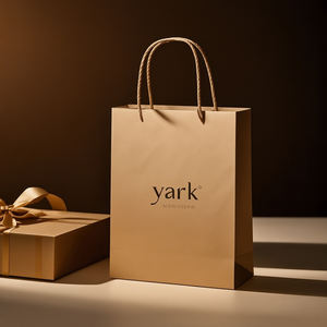 Sac cadeau en papier kraft recyclé, emballage de luxe, sac d'épicerie pour supermarché, sac en papier d'art - Product Image 4