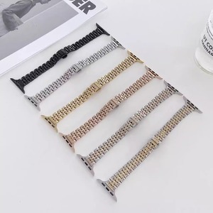 <span class=keywords><strong>Bracelet</strong></span> intelligent de luxe en acier inoxydable à <span class=keywords><strong>7</strong></span> maillons pour <span class=keywords><strong>femme</strong></span>, style taille fine, disponible en tailles 42 mm et 46 mm pour <span class=keywords><strong>Apple</strong></span> <span class=keywords><strong>Watch</strong></span> <span class=keywords><strong>7</strong></span> - Product Image 4