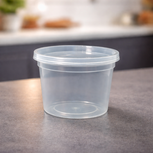 Gobelets alimentaires jetables en PP avec couvercles, contenants en plastique transparent pour plats à emporter, soupes, sauces et préparation de repas - Product Image 4
