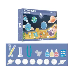 教育星球彩色涂鸦DIY着色拼图玩具制作你自己的水彩笔和儿童拼图色彩师游戏