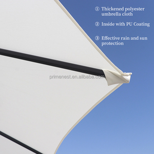 Sombrilla de <span class=keywords><strong>Patio</strong></span> para exteriores grande de primera calidad, sombrilla de jardín de diseño moderno, sombrilla duradera plegable, tela impermeable, muebles de exterior - Product Image 4