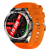 Montre connectée sportive 2026 HT30 avec lampe de poche, étanche IP68, écran rond, appels Bluetooth, suivi de santé, FitCloudPro, chargement magnétique
