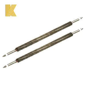 220v 2kw Industrial Stainless Steel Electric Tubular Air Heating Element Straight Finned Air Tube Heater For Oven