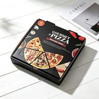 Vente en gros d'usine, boîte à pizza à emporter en carton ondulé haut de gamme personnalisée