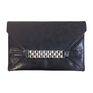 black genuine leather clutch hand bag rhinestones wholesale evening shoulder bag womens party clutch