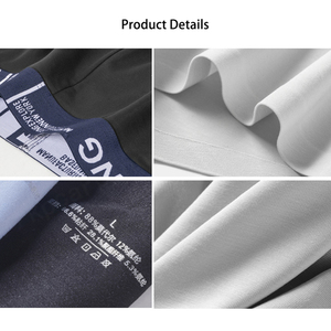 Calzoncillos bóxer sin Mosca de doble capa personalizados, calzoncillos modales sólidos de los años 60, ropa interior cómoda de tiro medio para hombre, ropa interior Micro Modal - Product Image 4