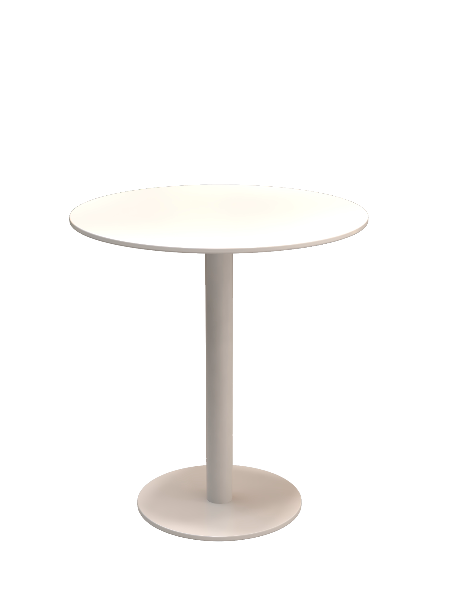 White round table, 50cm in diameter
