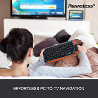 Teclado Retroiluminado de 2.4ghz, 78 Teclas, ABS, Recargable, Multidispositivo, Azerty, Bluetooth, Inalámbrico, con Panel Táctil