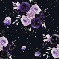 Nueva Llegada, Últimos Catálogos, Colores y Tallas Personalizadas, Patrones de Flores Silvestres, Tela de Vestido con Estampado Crepé Koshibo para Mujer