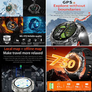 Reloj Inteligente GPS para Exteriores OEM, Pantalla Resistente de 1.43 Pulgadas, Mapa en Línea/Fuera de Línea, Resistente al Agua 3ATM, Reloj Deportivo con Brújula, Llamadas Bluetooth - Product Image 2