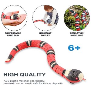 Juguete interactivo para gatos y serpientes, movimiento realista y sensor táctil, <span class=keywords><strong>reptil</strong></span> recargable - Product Image 3