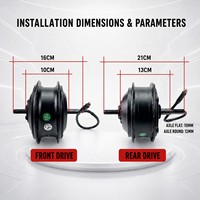 Kit de conversion de vélo électrique 350W, double tension 36V/48V, batterie 10Ah en forme de bouteille d'eau, moteur de moyeu, kit de réaménagement de vélo électrique