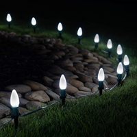 Ampoules LED de remplacement C9 opaques et lisses, dimmables, de qualité commerciale, pour lumières de Noël extérieures IP65