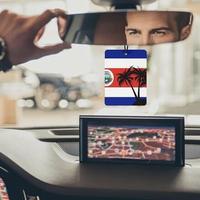 Conception personnalisée de parfum de voiture drapeau Kenya, parfum de désodorisant suspendu