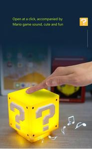 Lumières de maison intelligente Super LED <span class=keywords><strong>Bros</strong></span> veilleuse pour enfants jeu effets sonores lumière cadeaux d'anniversaire point d'interrogation lampe de <span class=keywords><strong>table</strong></span> LED - Product Image 3