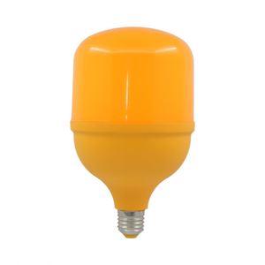 หลอดไฟ LED ไล่ยุงกลางแจ้ง สีเหลือง กำจัดยุง พร้อมขั้ว E27 ใช้ไฟ AC ตัวหลอดทำจากพลาสติก - Product Image 1