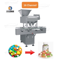 Ligne de comptage, de capsulage et d'étiquetage automatique intelligente à 8, 12, 16, 24 voies pour capsules molles, prix de la machine de comptage et de mise en bouteille de comprimés