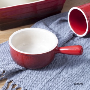 15Oz Sứ Súp Liễn Tùy Chỉnh Pháp <span class=keywords><strong>Onion</strong></span> <span class=keywords><strong>Soup</strong></span> Bowl Set Gốm Liễn - Product Image 3