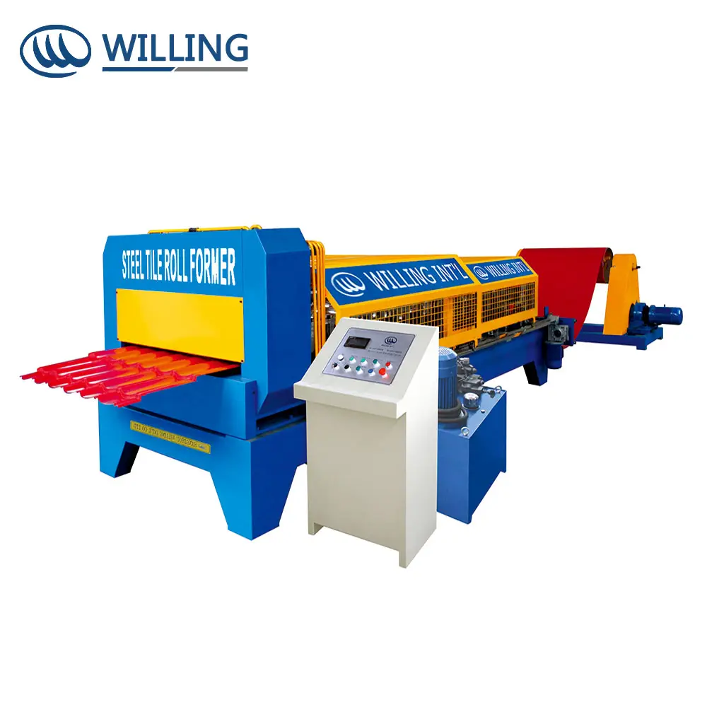 Manual Roof Tile Making Machine Auto and Manual Clay Tile Press Steel Roll Forming Machine Used Low Price