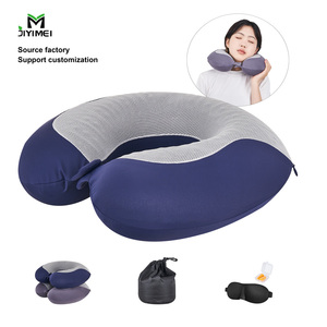 Almohada de <span class=keywords><strong>Viaje</strong></span> en Forma de U de Espuma Viscoelástica, Cómoda y Portátil, con Función de Rebote Lento, para Dormir en el Auto, con Logotipo Personalizable, Venta al Por Mayor JYM - Product Image 2