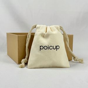 Dust Proof Muslin <b>Drawstring</b> Bag Nature White Cotton Biodegradable Fashion Durable <b>Pouch</b> Bag - Product Image 2