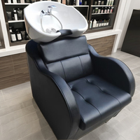 Fauteuil de Barbier de Bonne Qualité Fourniture d'Usine Station de Lavage et Fauteuil Bac à Shampoing pour Salon de Coiffure Barbershop