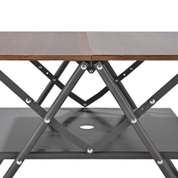 Table pliante HISPEED, table en bois portable, table pliante de camping pour l'extérieur