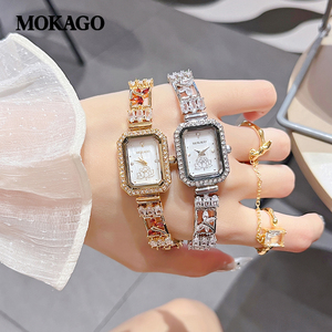 <span class=keywords><strong>Montre</strong></span> à quartz pour femme au design papillon, fournisseur OEM, étanche 3ATM, légère, cadran <span class=keywords><strong>lotus</strong></span>, décor en cristal, boîtier en alliage de zinc - Product Image 4