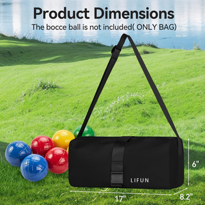 Sac de transport pour boules de bocce avec poches, sac de rangement étanche pour 8 balles de bocce - Product Image 2