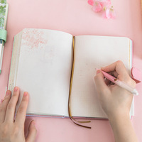 Agenda créatif fleur Kawaii journal coloré livre mignon PU couverture Journal cahier pour étudiants école fournitures de bureau
