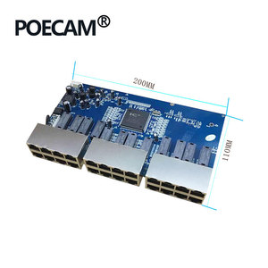 Switch PoE Pasivo de 24 Puertos y 24 V, 10/100 Mbps, 45+ 78-  Switch de Red PCBA para Aplicaciones de Cámaras IP y Pantallas LED - Product Image 3