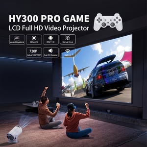Ensemble de jeux HY300, <span class=keywords><strong>projecteur</strong></span> <span class=keywords><strong>LED</strong></span> haute définition, 4K Max, plus de 10 000 jeux, lampe LCD, Android 11, portable, jeux à domicile et en extérieur - Product Image 5