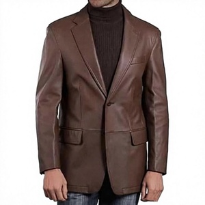 Hot Selling Trending Winter Regular Racer <b>Jacket</b> Large Size Calf <b>Leather</b> Canvas Material Durable Windproof Waterproof Unisex - Product Image 1