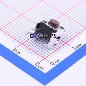 DTSA-62N-V Tactile Switch Through hole Component (THT)-4P,6.2x6.2mm Switch Single Pole Single Throw Round Button 6.2mm 6.2mm - Product Image 1