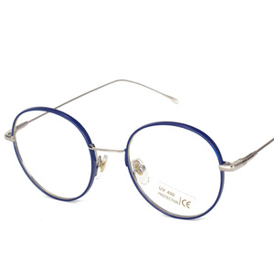 Maidis Round <b>Metal</b> <b>Frame</b> Eyeglasses Full <b>Frame</b> Anti Uv Protection Unisex College Style Glasses - Product Image 5