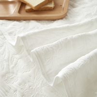 Parure de couette Balix 100% Lyocell d'eucalyptus tissé, motif végétal imprimé, moderne, garnie de soie, taille King, 300 fils/cm²