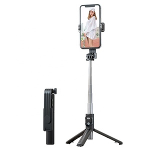 Bâton de <span class=keywords><strong>selfie</strong></span> sans fil en aluminium de <span class=keywords><strong>1</strong></span> mètre Télécommande universelle BLE Support de trépied en direct pour téléphone Bâton de <span class=keywords><strong>selfie</strong></span> universel pour le direct - Product Image 5