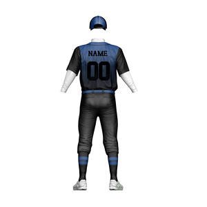 Wholesale Custom Printed Unisex Baseball Uniform Set Short Sleeve Breathable Button Down Jersey & Pants Heat-Transfer Printing - Product Image 6