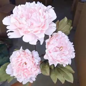 Fabrik Hersteller künstliche rosa Pfingstrose Blumen party Home Decoration