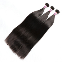 Extensions de cheveux naturels noirs vierges vietnamiens de grade 12A, 100 % non traités, tissage double trame