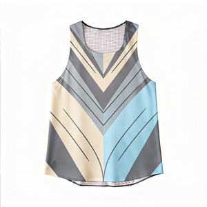 Camiseta Deportiva sin Mangas, de Secado Rápido, Transpirable, con Estampado Personalizado, Elástica, Unisex, para Fitness, Maratón y Running - Product Image 3
