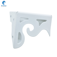 Remplacement de pied de chaise de canapé en métal décoratif blanc de 70mm en gros