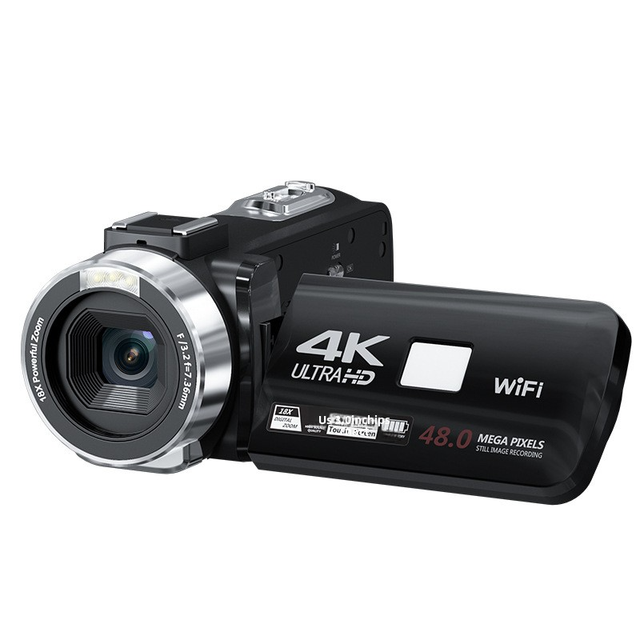4K Ultra HD 48MP WiFi 18X Digital Zoom 3.0 Inch IPS Touch Screen Night Vision Vlogging YouTube Digital Video Camera