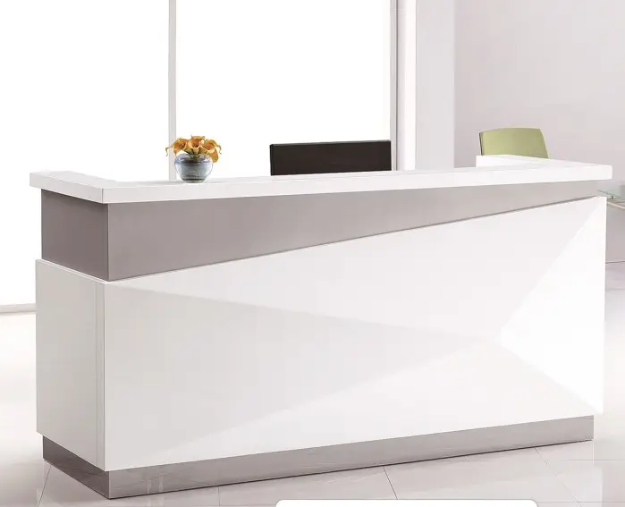 Frantech recepção de móveis de escritório, recepção de escritório, design simples, mesa de frente personalizada