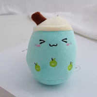 NOUVEAU Mini gobelets Boba Tea Plushie Milk Tea Keychain Plush Toys Doll Bag Charms Peluches Plushie Milk Tae Shop Promotion Gift