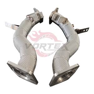 Collecteur d'échappement haute performance en acier inoxydable poli miroir Vortex pour Chevrolet Corvette C8 ZR1 5.5T V8 bi-turbo - Product Image 4