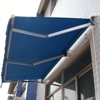 Auvent manuel rétractable moderne en polyester et alliage d'aluminium pour balcon, pliable, de fabrication industrielle (10 ans d'expérience)